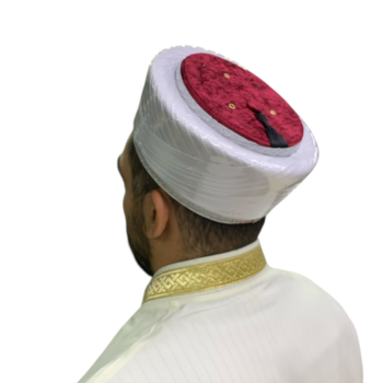 İmam Sarığı Saten Beyaz