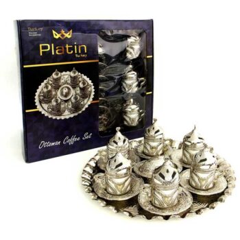 Platin Kahve Takımı 6'Lı