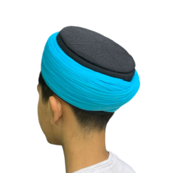 Sarılmış Sarık Siyah Su Yeşili