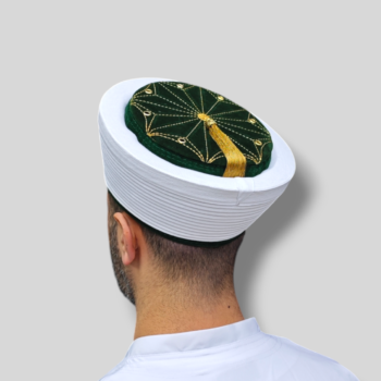 İmam Sarığı Lüks Yeşil Gold